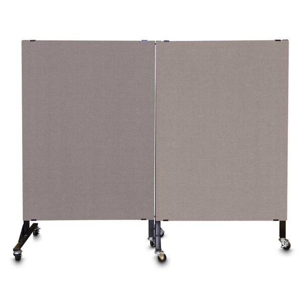 Enclosed Corkboard, 1 Door, 72"x48", 4" Fra